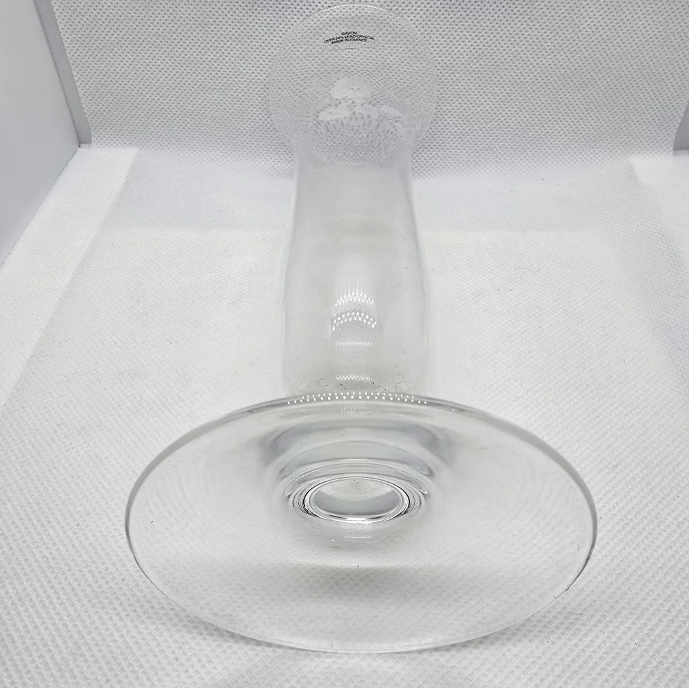 Vintage Avon Hummingbird Vase - Over 24% Lead Crystal - Made in France